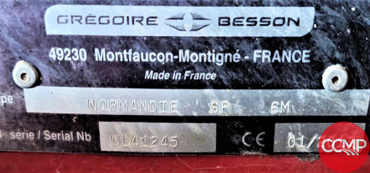 Mulch Finisher Gregoire-Besson model Normandie